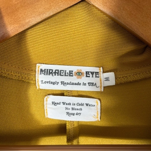 MIRACLE EYE The California Shake Jumpsuit in Mustard - Picture 11 of 14